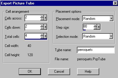 Exporter comme tube  images